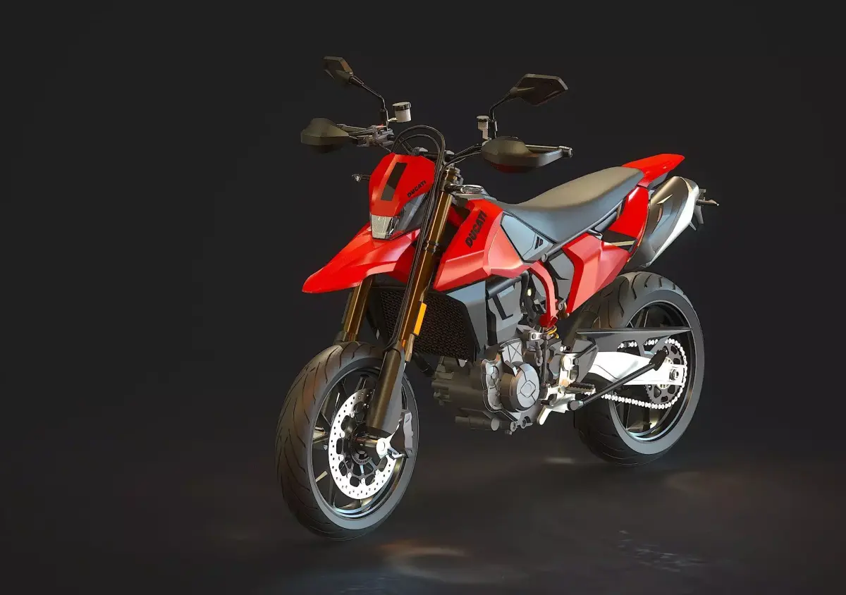 Base model Ducati Hypermotard 698 2024 3D model