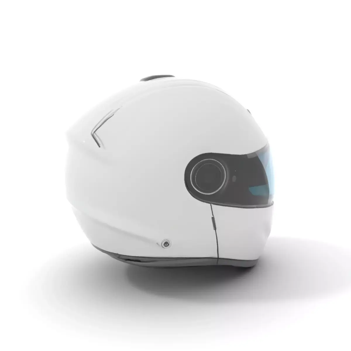 Sleek White Helmet model pack Low-poly 3D model