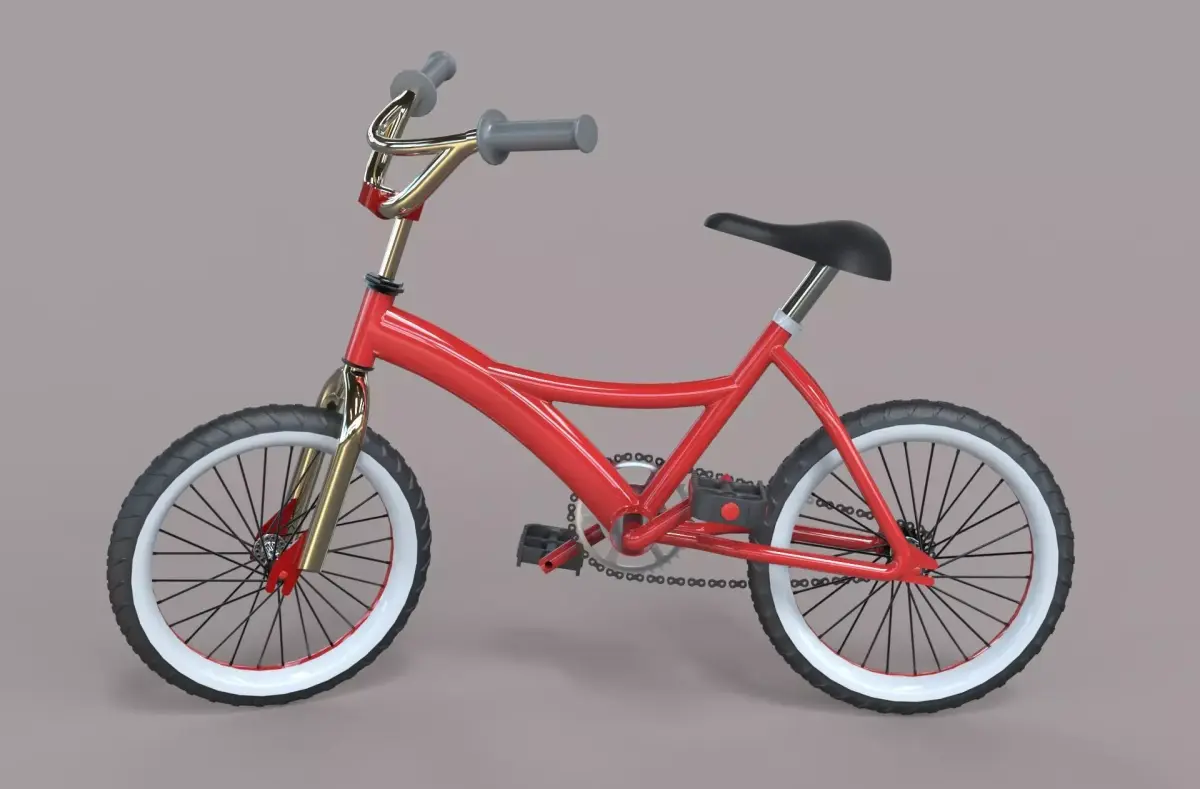 Bike 3d model kids bicycle 3D model