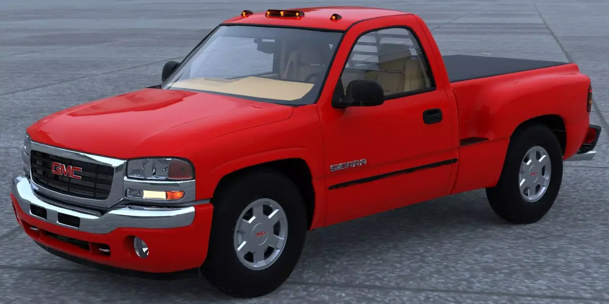 GMC Sierra 2006 Stepside - Bed 3D model