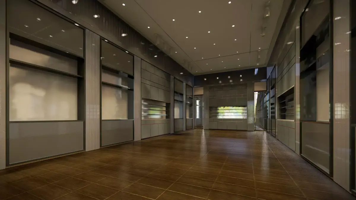 Modern optic shop interior design 3d model 3D model