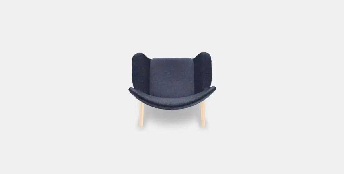 VEDBO High back armchair Low-poly 3D model