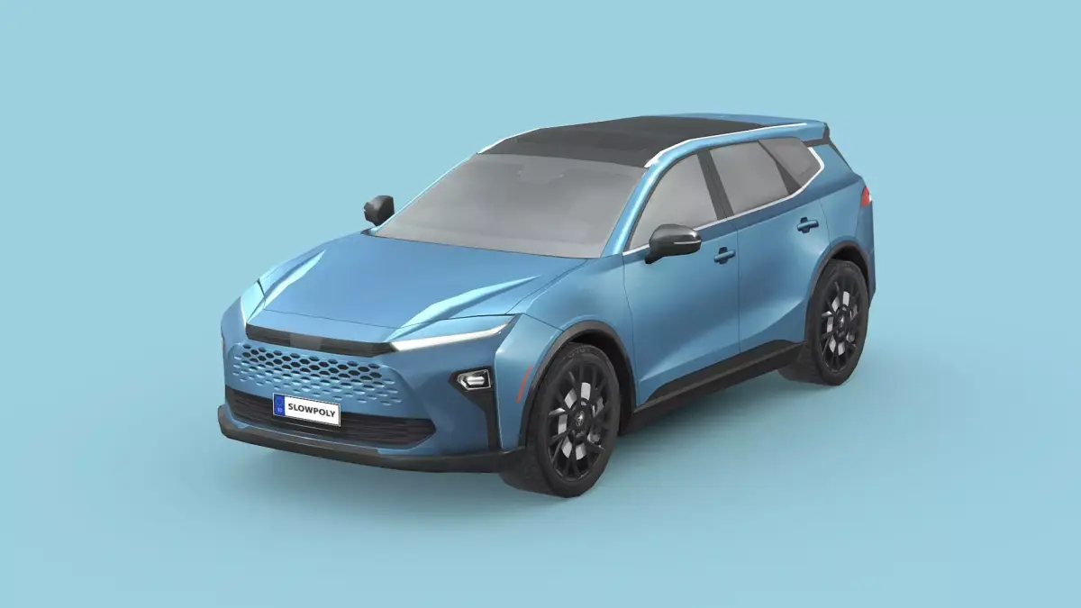 Toyota Crown Signia 2025 Low-poly 3D model