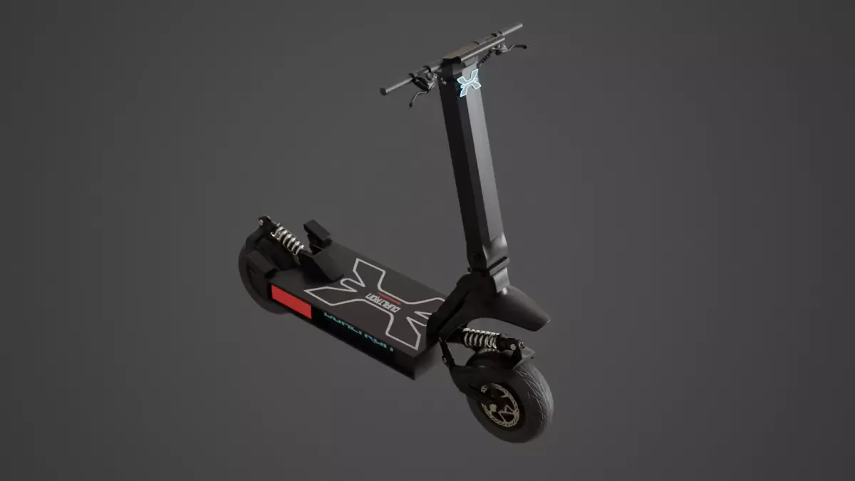 Dualtron X Limited Electric Scooter Low-poly 3D model
