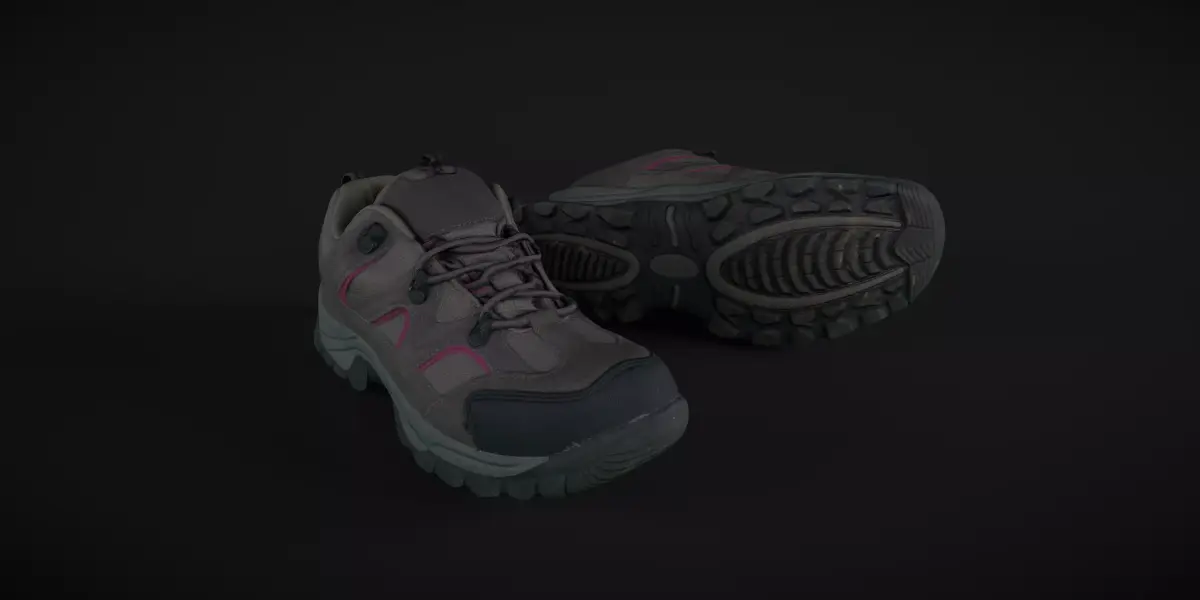 Pair of Shoes Low-poly 3D model