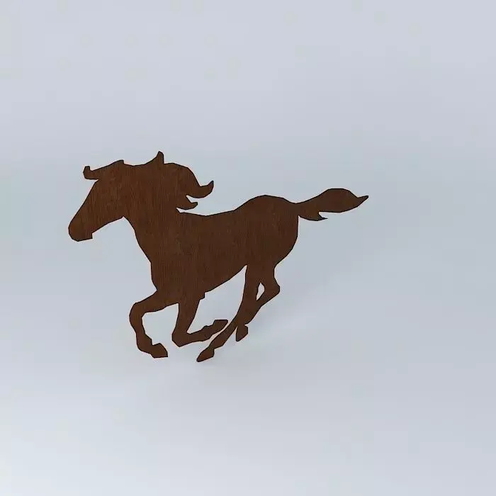 horse wall decor recorte de amdeira cavalo wall art arte Free 3D model