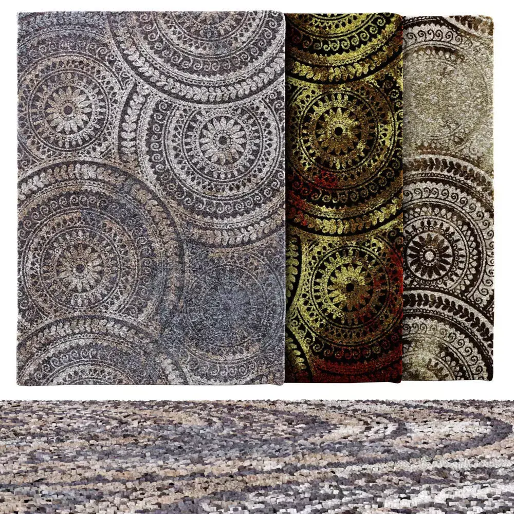 Carpets 03 Spiral Medallion 3D model