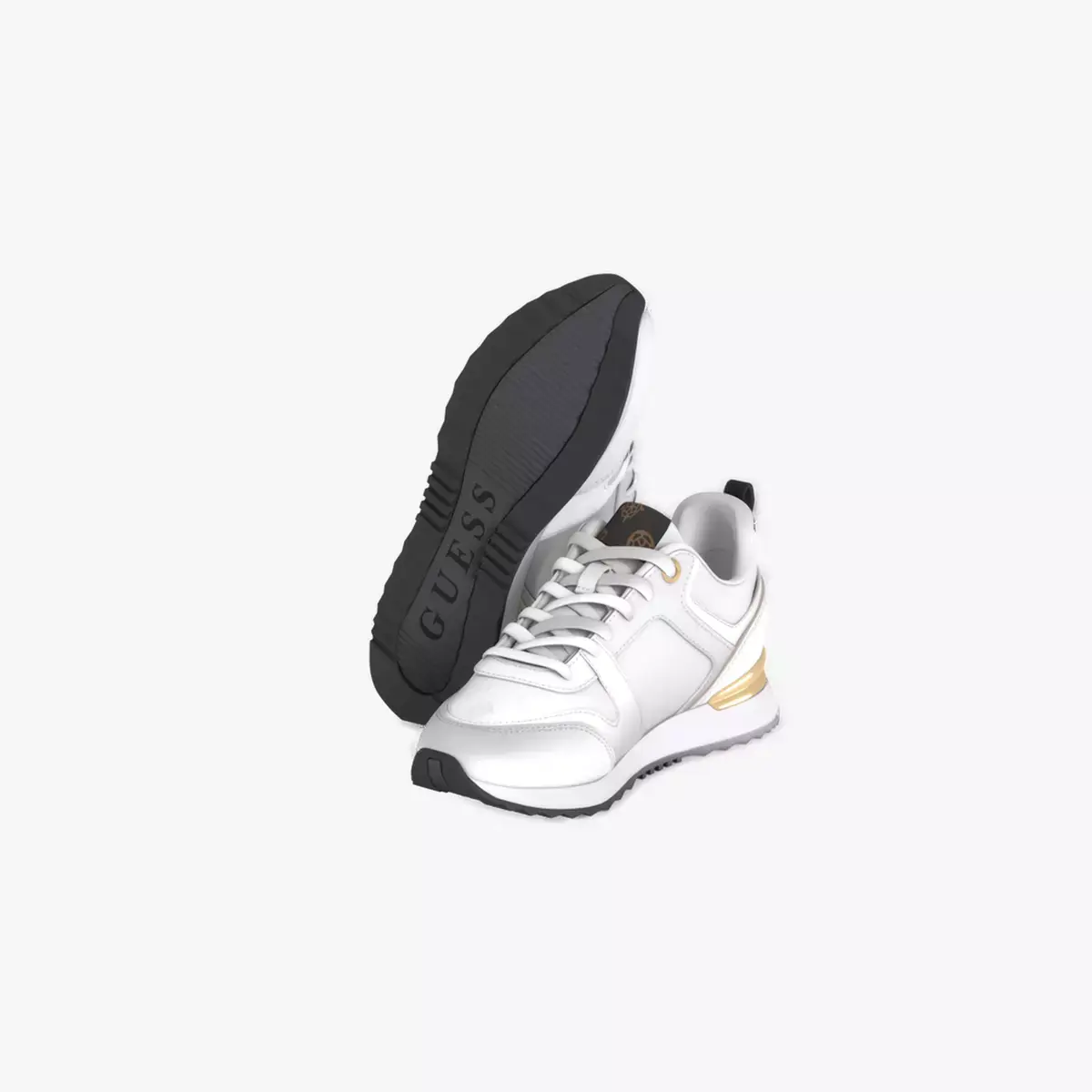 Los Angeles Kadlin Logo Detailed Retro Jogger Sneakers White  Low-poly 3D model