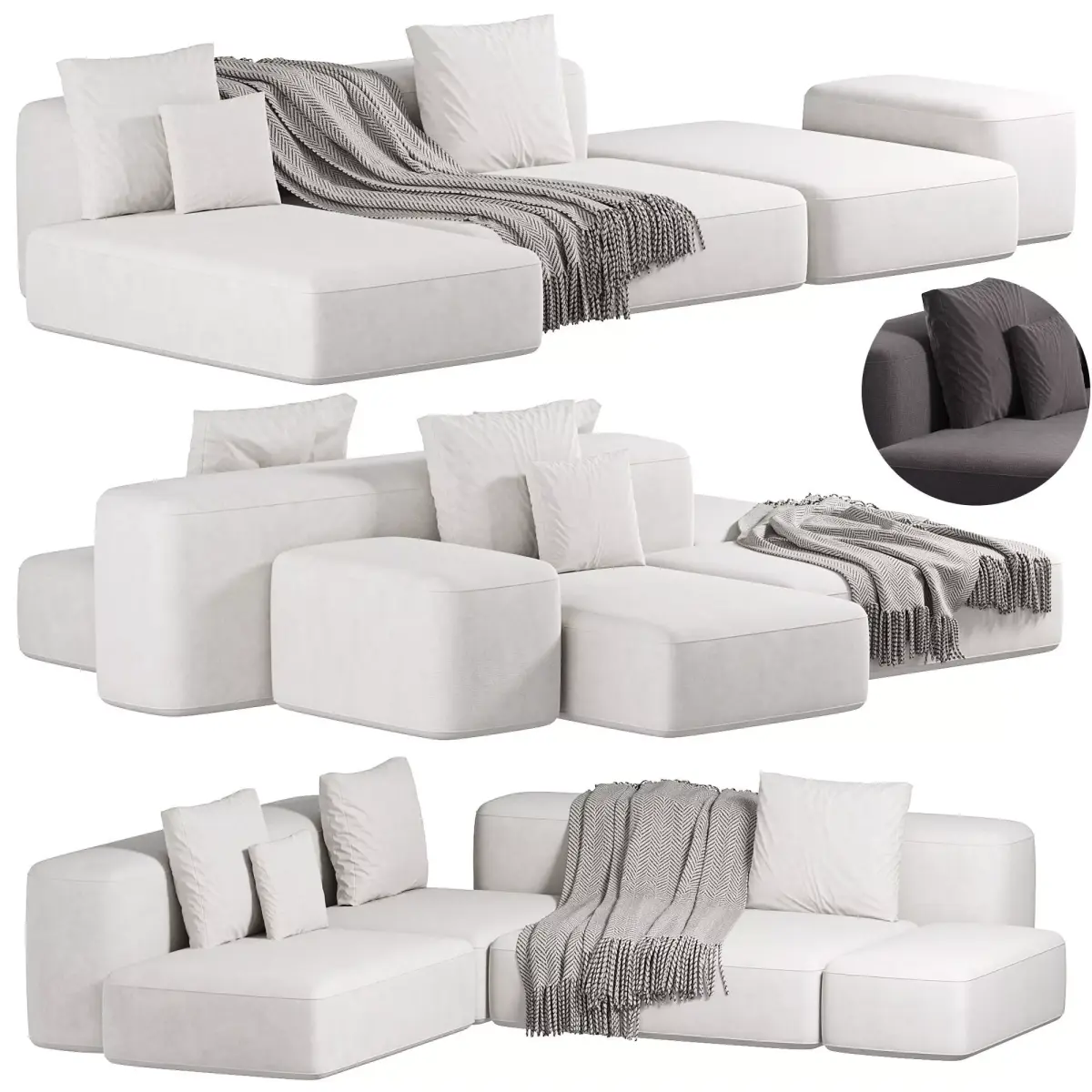 The One Sofa By Aatom 3D model