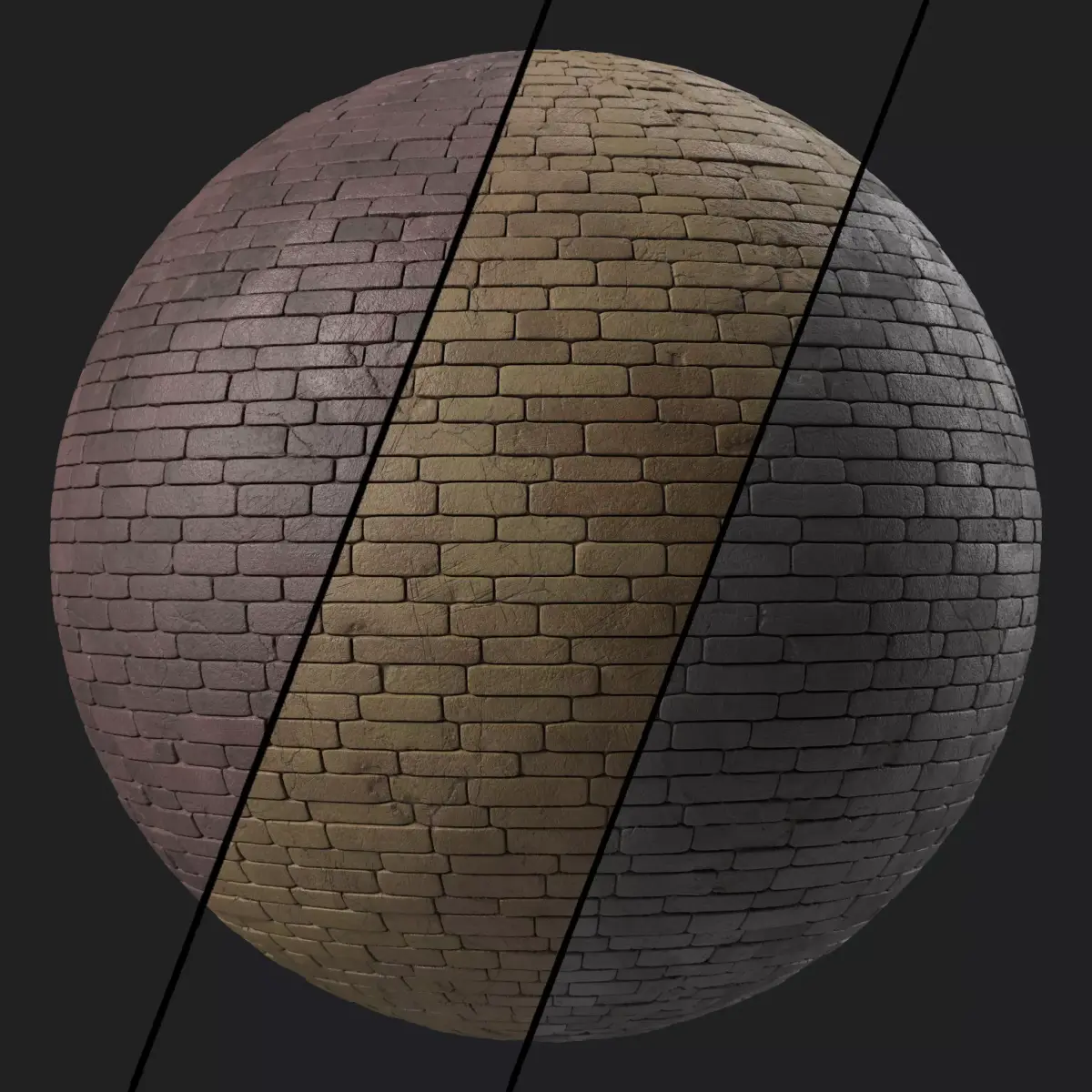 Brick Wall Materials 88- Brick Tiles By Sbsar - Pbr 4k Seamless Texture