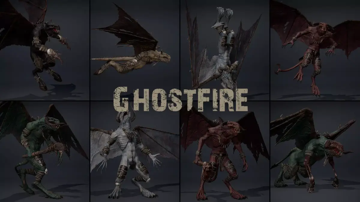 Ghostfire Low-poly 3D model