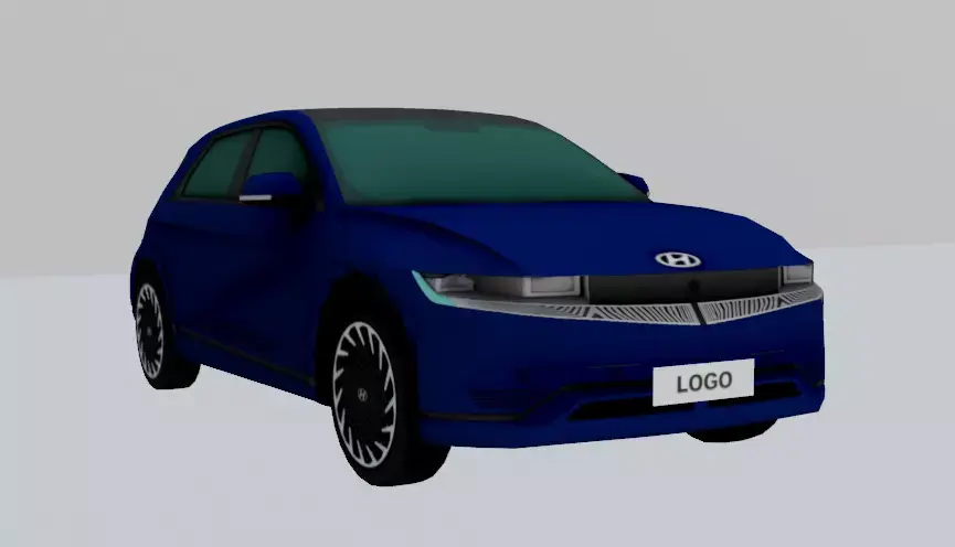 HYUNDAI IONIQ5 LOWPOLY Low-poly 3D model
