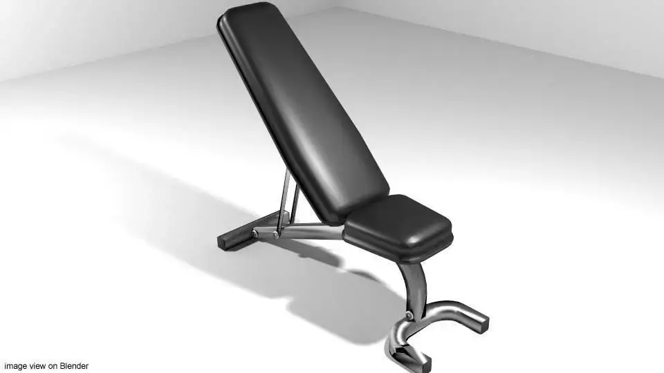 Exercise Machine Legpress Bench 3D model