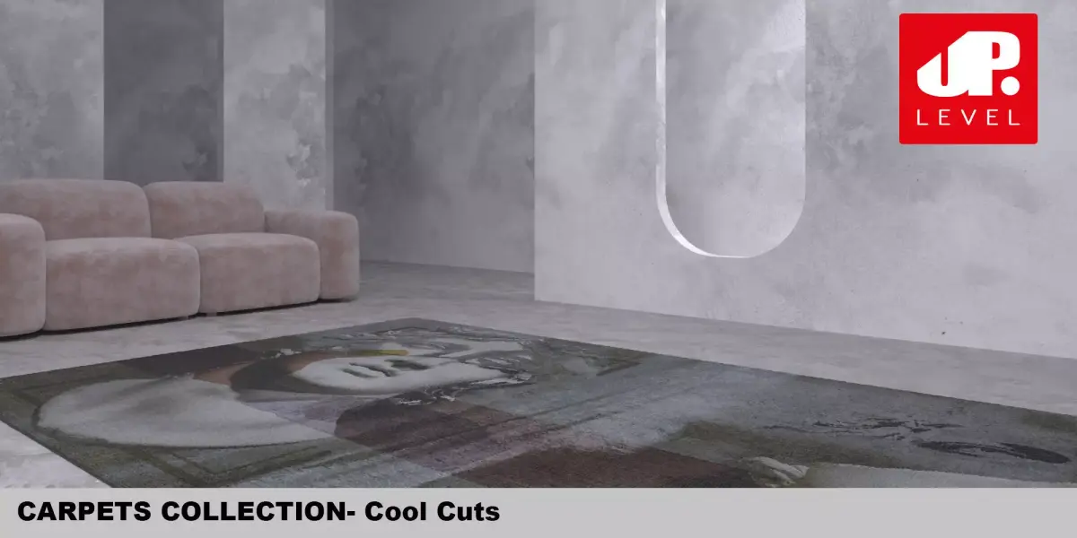 Cool Cuts Carpets 3D Model Textures and material  close up  3D model