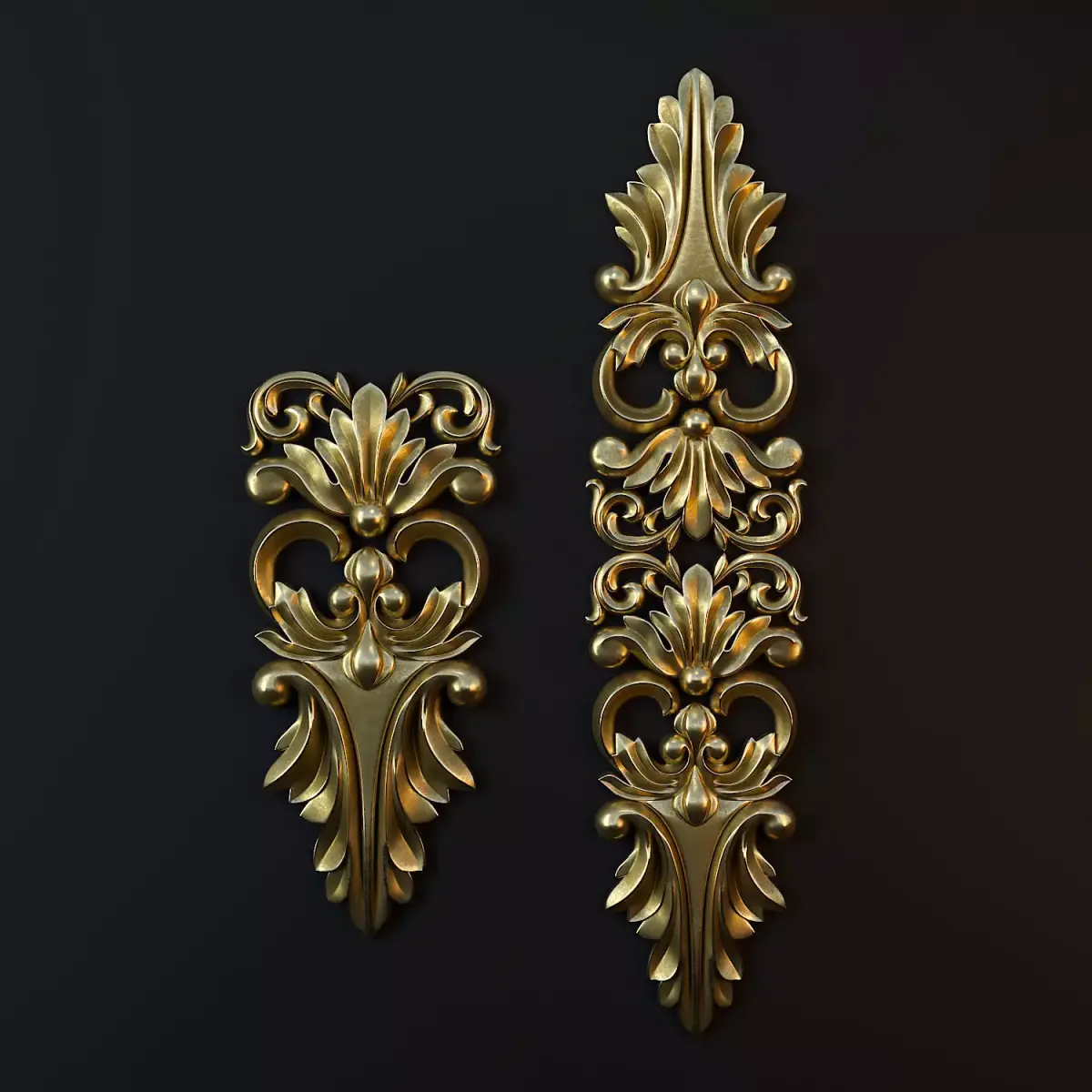 Ornament Gold 05 3D model
