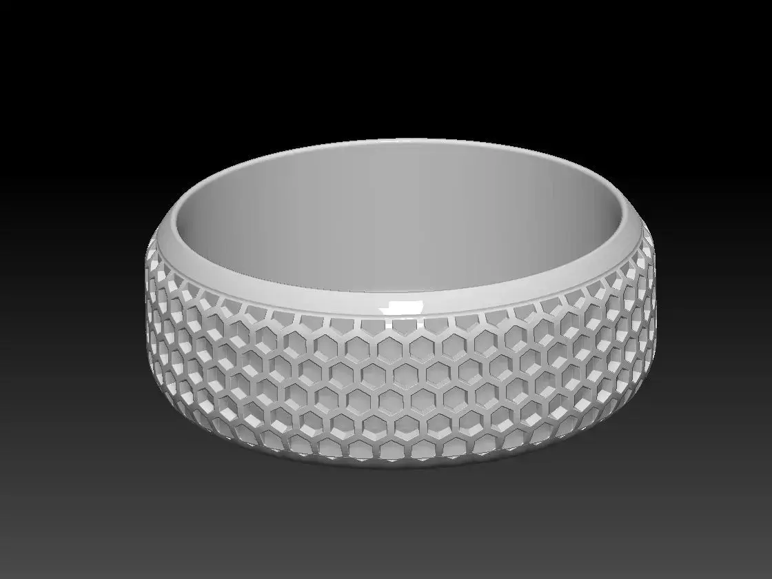 HM Honeycomb Flower Pot 001 3D print model