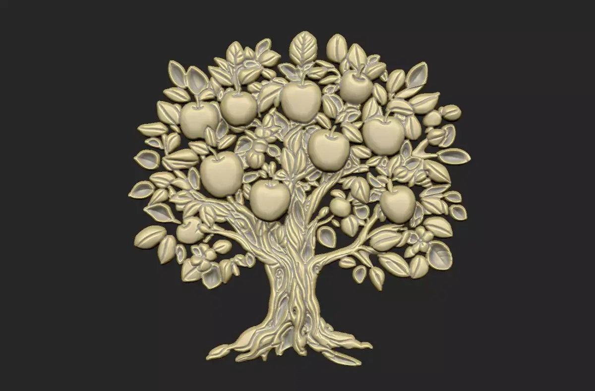 Tree of Life design leave gothic organic endless 3D print model