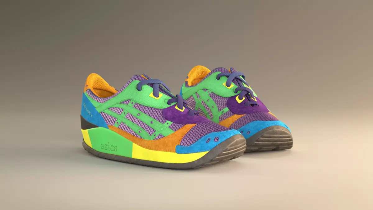 Sneakers ASICS 3D model Free 3D model