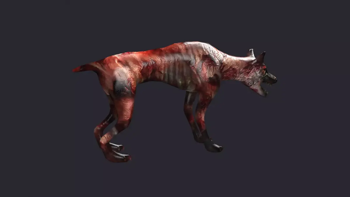 dog zombiedog beast monster zombie 3D model