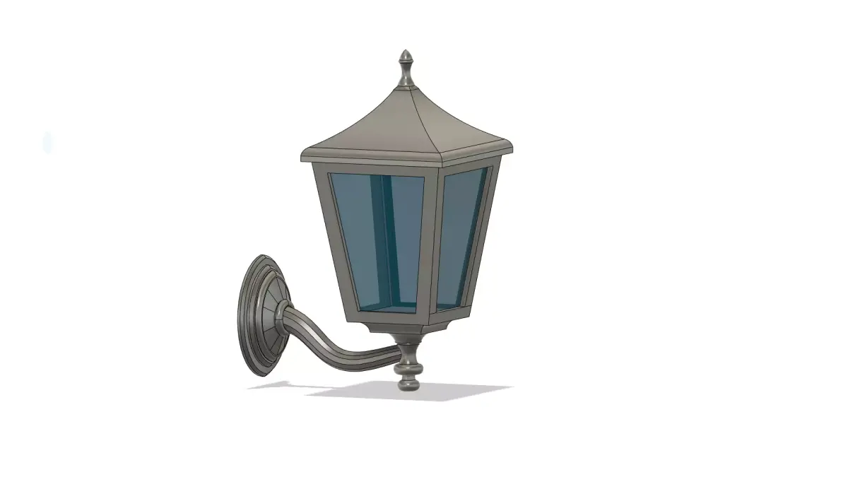 Old Vintage Outdoor Lantern - Lamp 3D print model