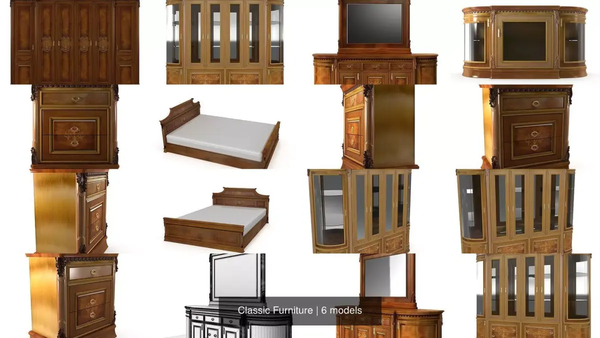 Classic Furniture 3D Model Collection