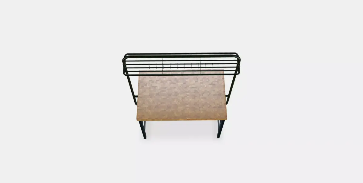 VADHOLMA Kitchen island with rack Low-poly 3D model