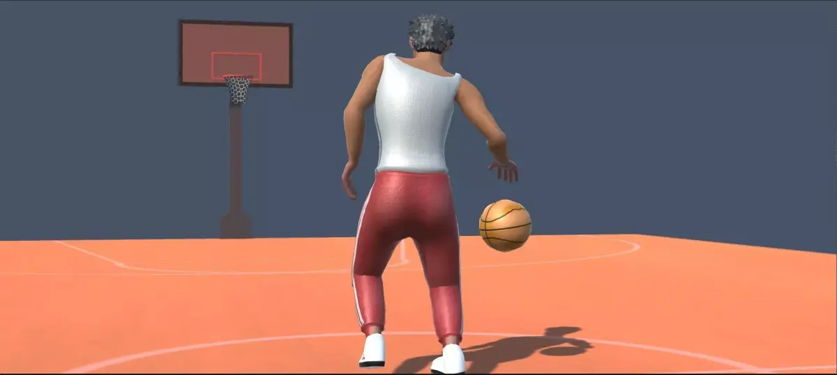 Basketball Avatars Actions Low-poly 3D model