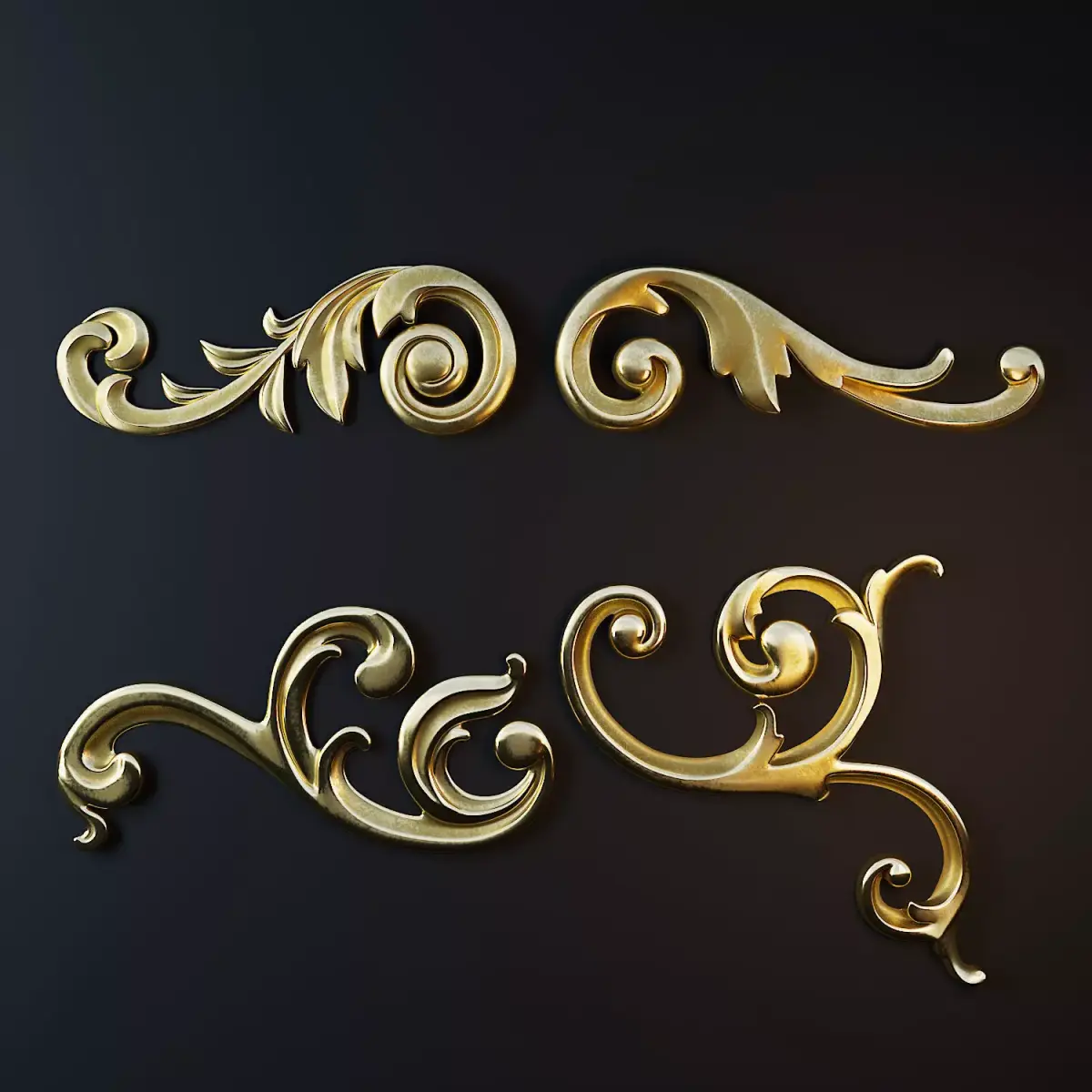 Ornament Gold 06 3D model