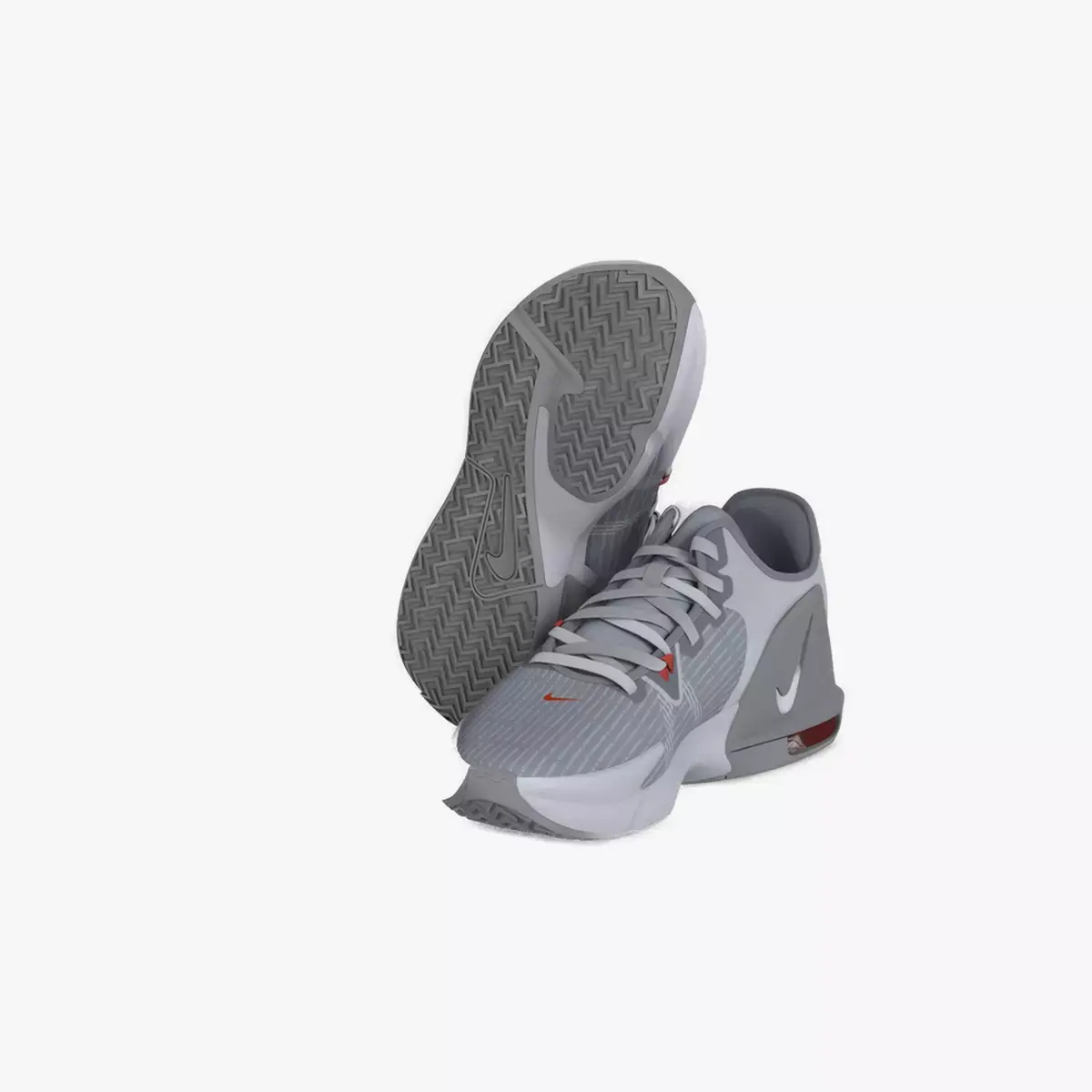 NikeLeBron Witness 6  Pure Platinum Low-poly 3D model