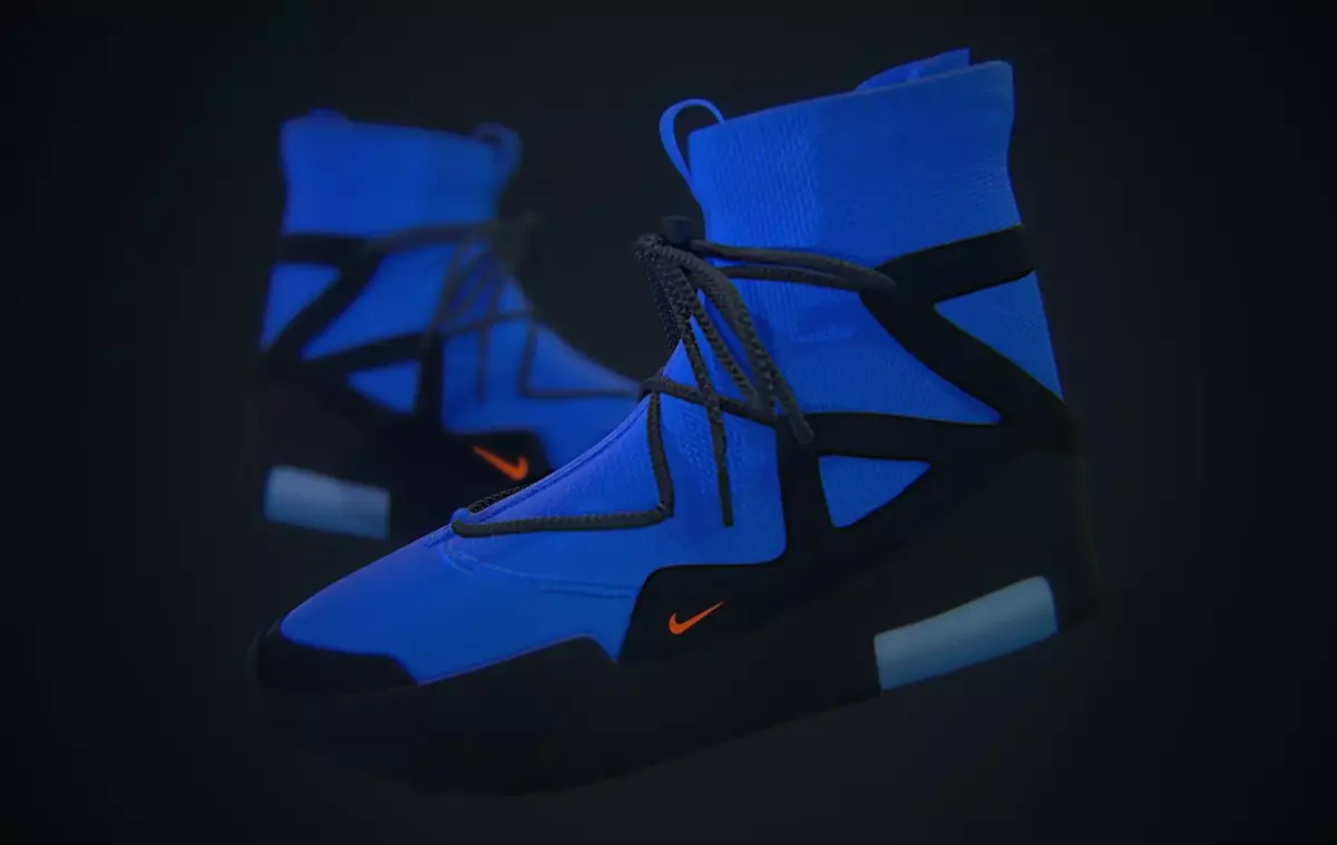 Nike Air Fear of God - Blue Custom Low-poly 3D model