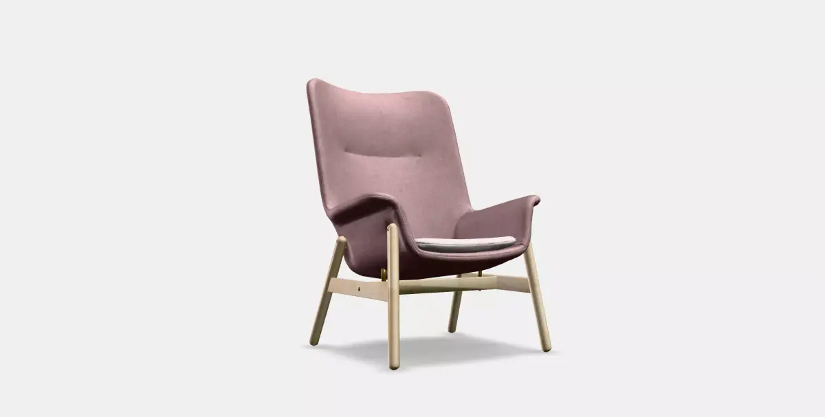 VEDBO Armchair high Low-poly 3D model