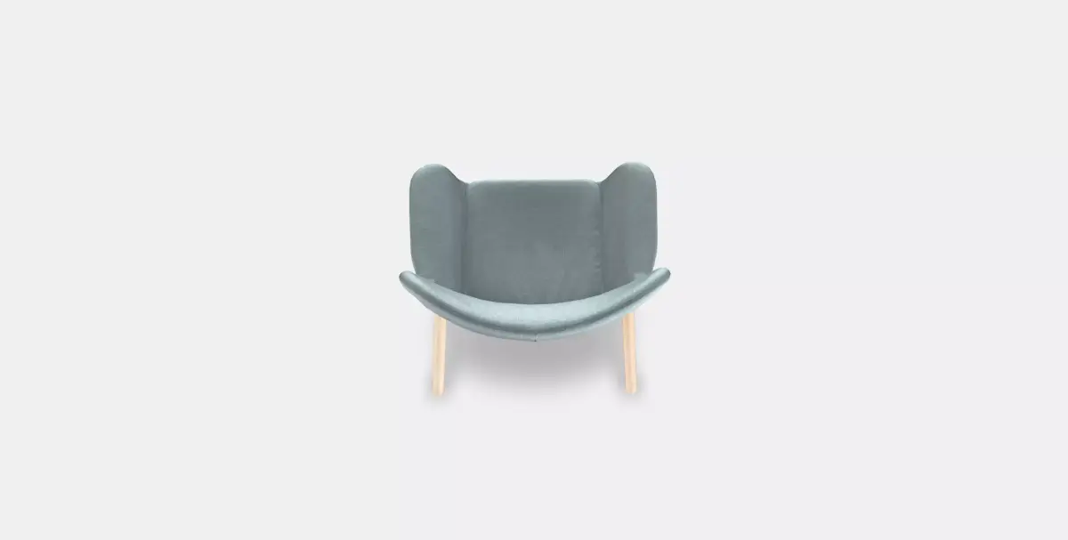 VEDBO High back armchair 1 Low-poly 3D model purchase