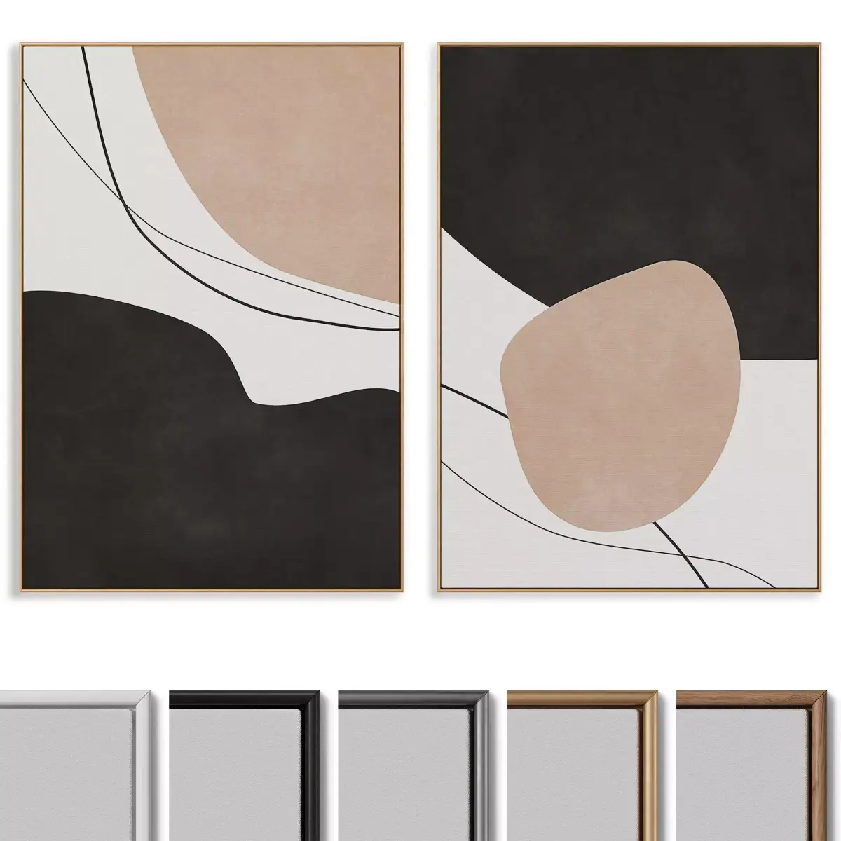 Abstract Painting Frame set 3D model 267