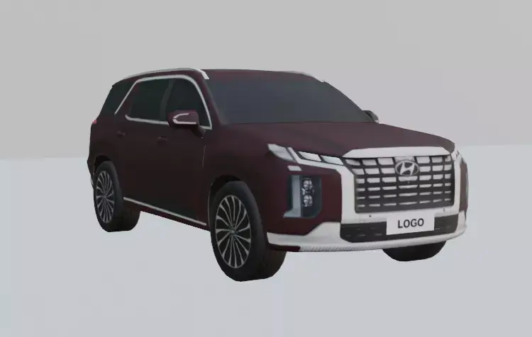 HYUNDAI PALISADE LOWPOLY Low-poly 3D model