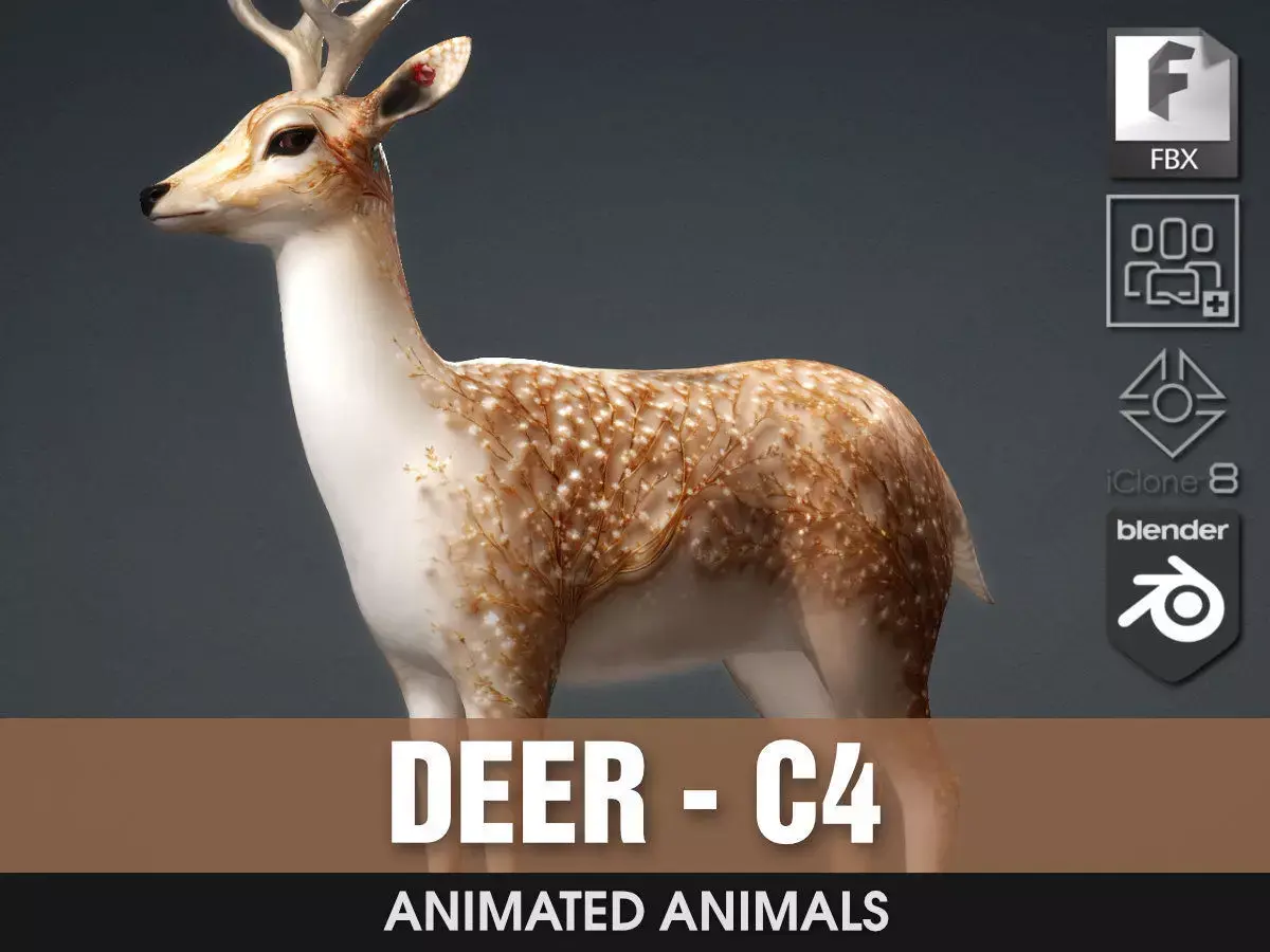 Deer-C4 3D model