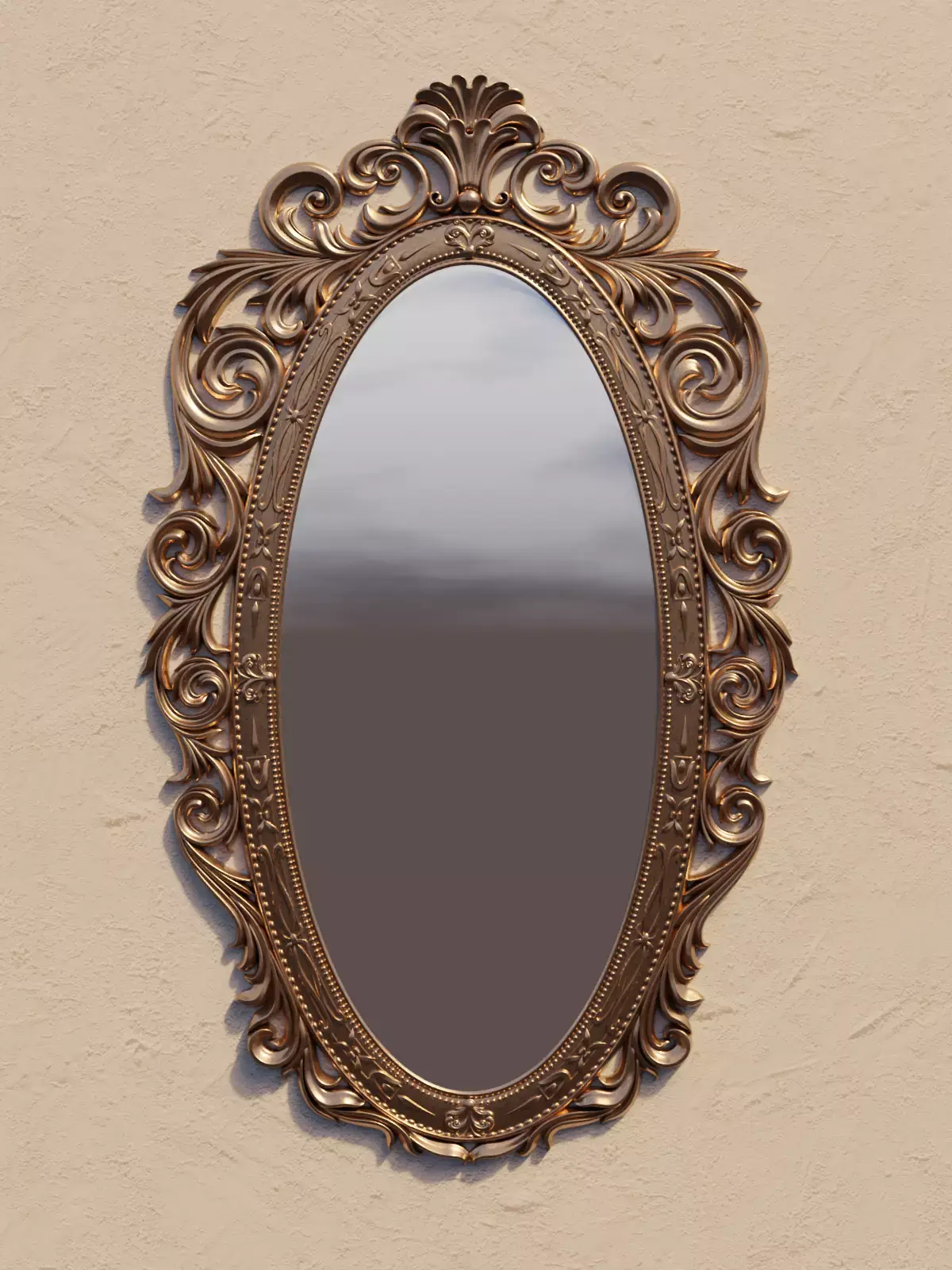 Carved Frame 2 Low-poly 3D model