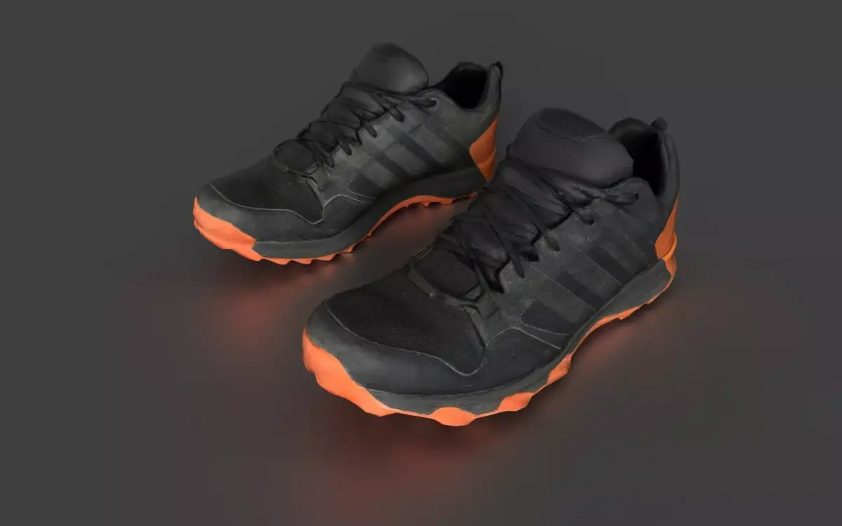 Pair of Sneakers Low-poly 3D model buy