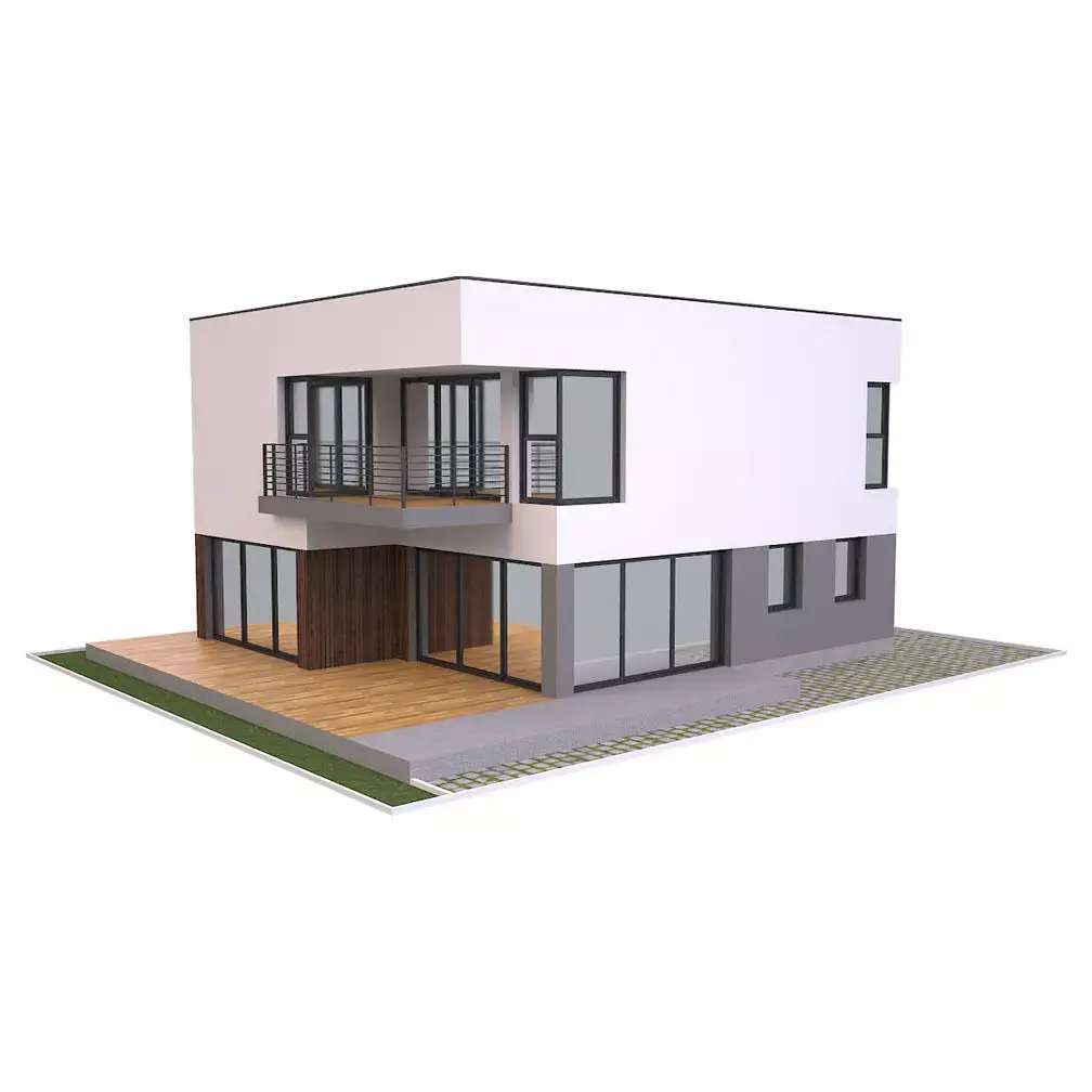 Modern House 1 Free low-poly 3D model