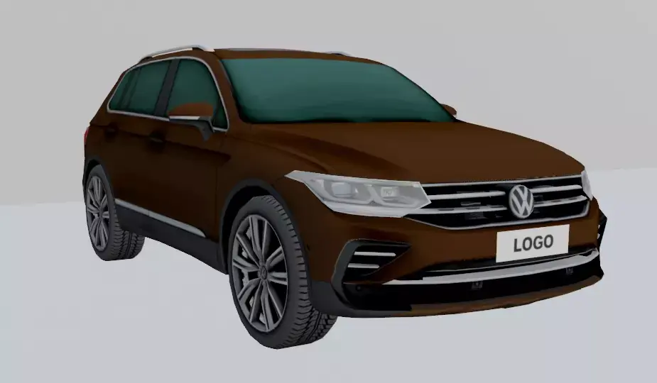 VOLKSWAGEN TIGUAN LOWPOLY Low-poly 3D model