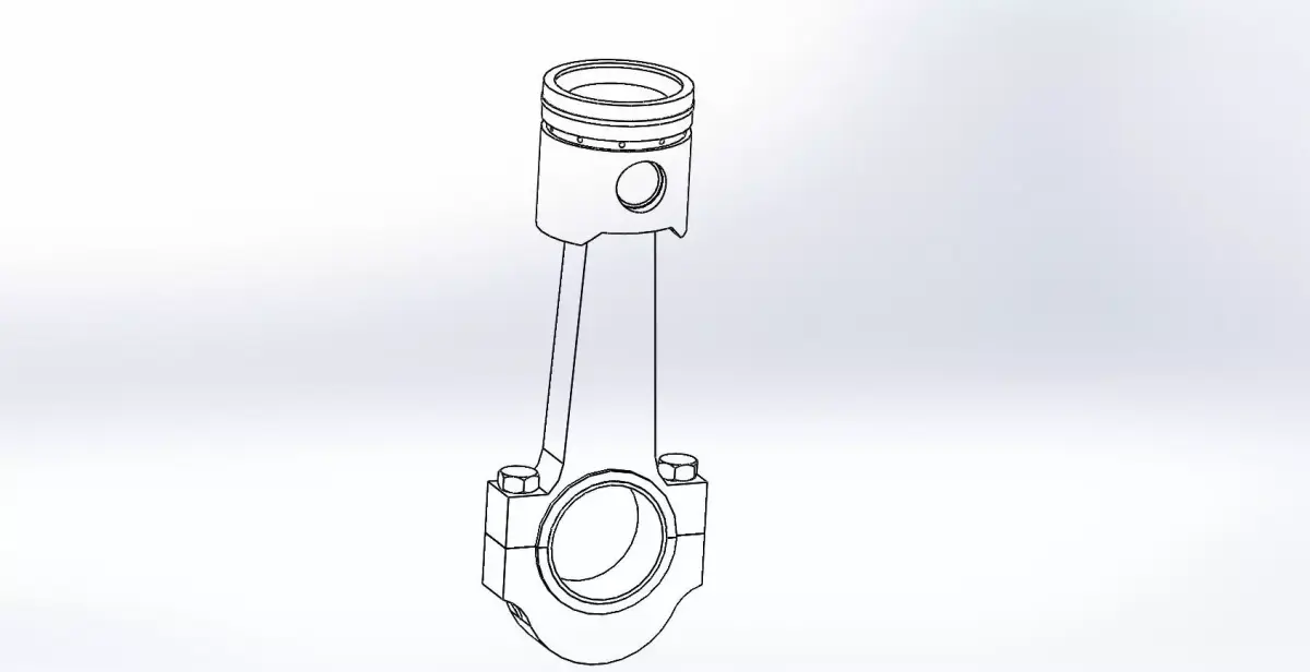 piston assembly 3D model