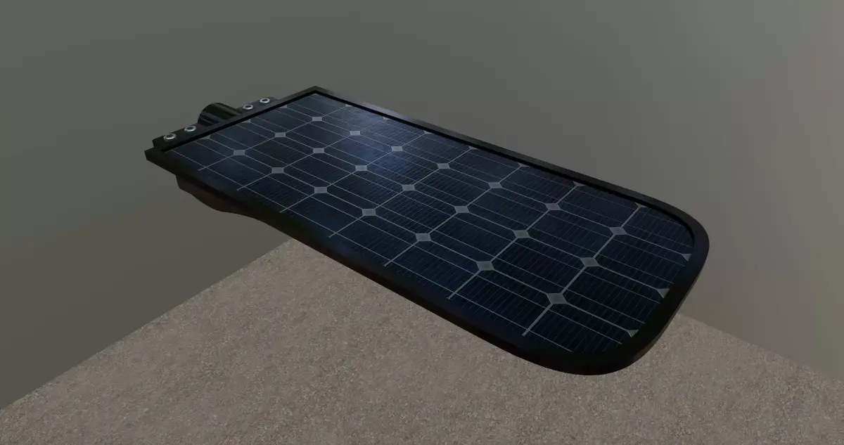 Poles Solar Energy Lamp 100W 3D model