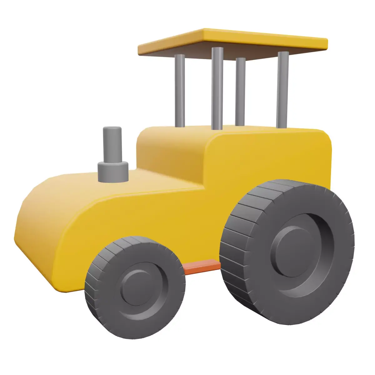 Tractor 3D Model toy Low-poly 3D model