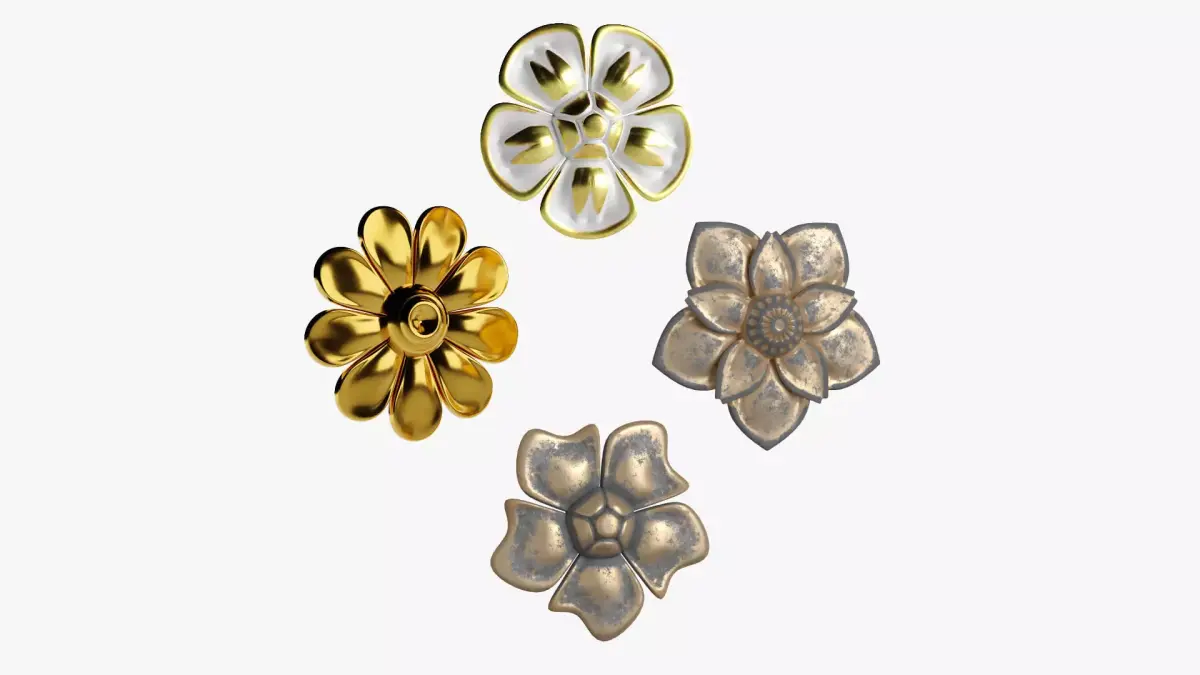 Flower 01 3D model purchase