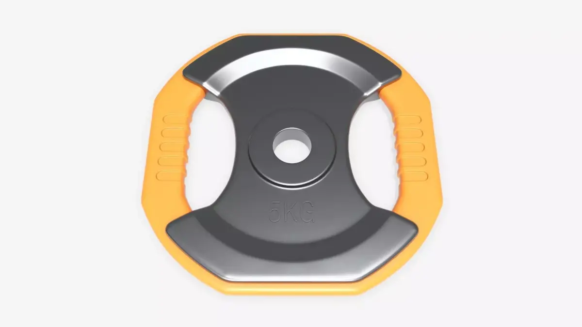 Weight disk with handles 3D model