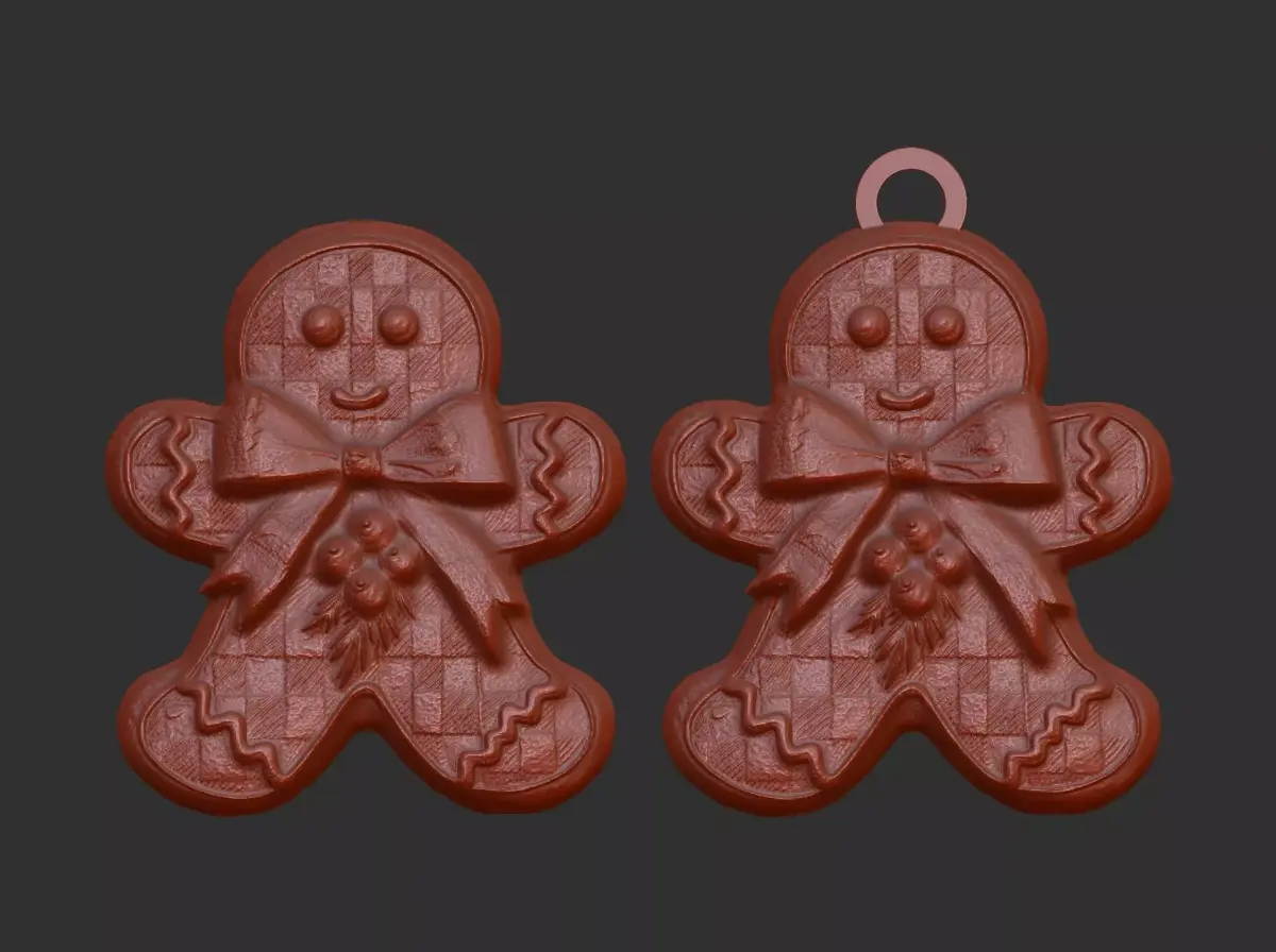 christmas cookie decor  3D print model