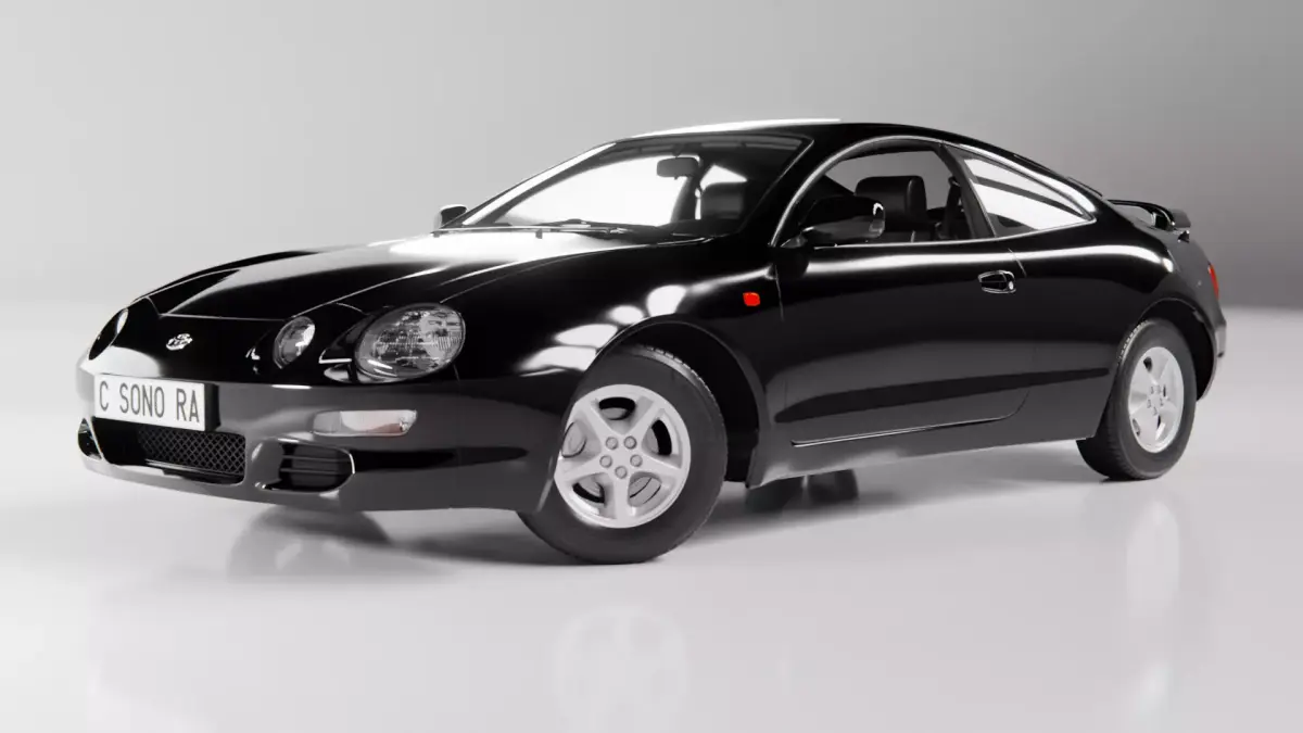 Toyota Celica 1994 Low-poly 3D model