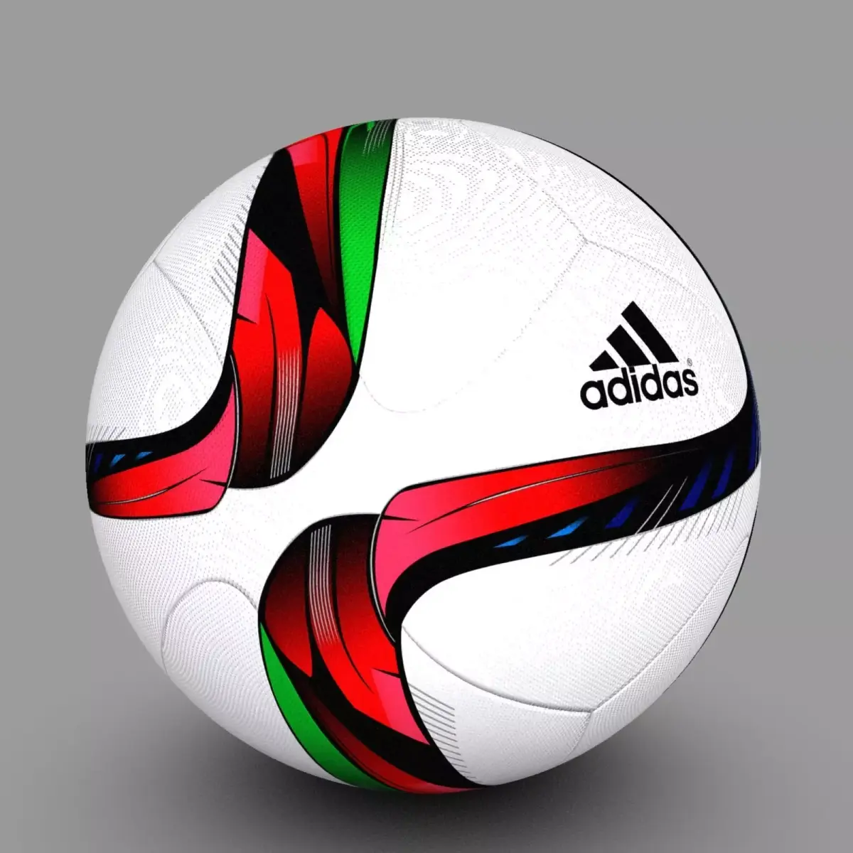 Adidas Conext15 Soccer Ball 3D Model Red 3D model