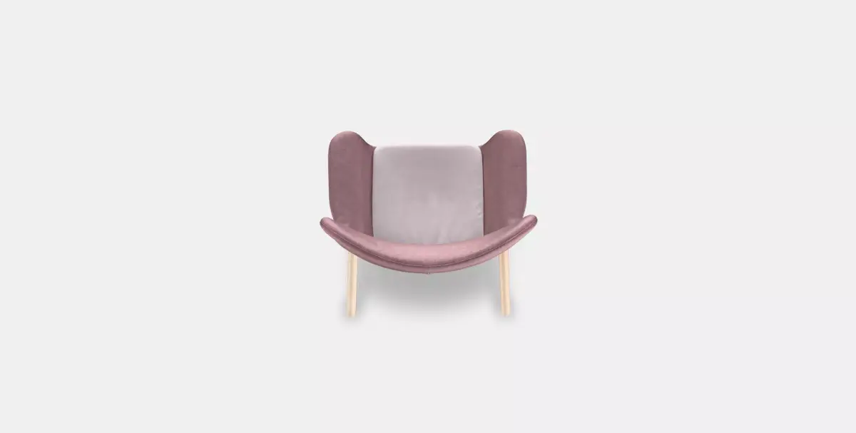 VEDBO High-back armchair 2 Low-poly 3D model