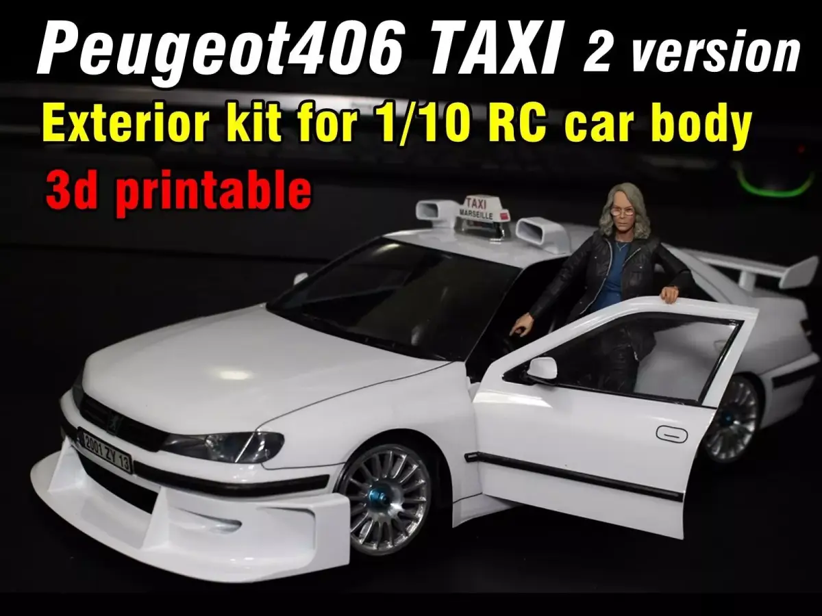 Peugeot406 TAXI exterior kit  3D model