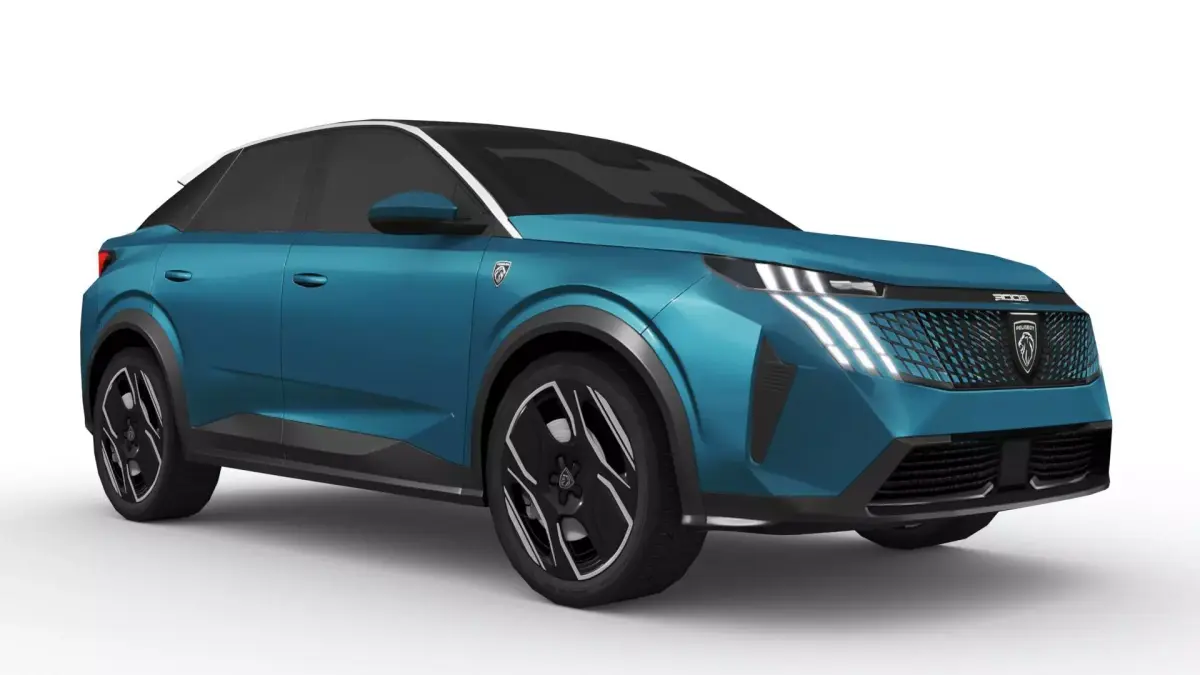 Peugeot e-3008 2024 Low-poly 3D model